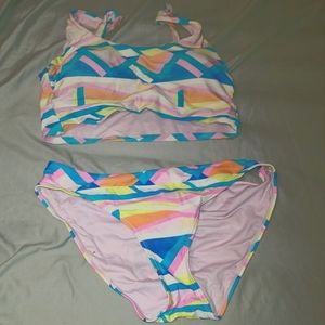 Geometric Neon Bikini